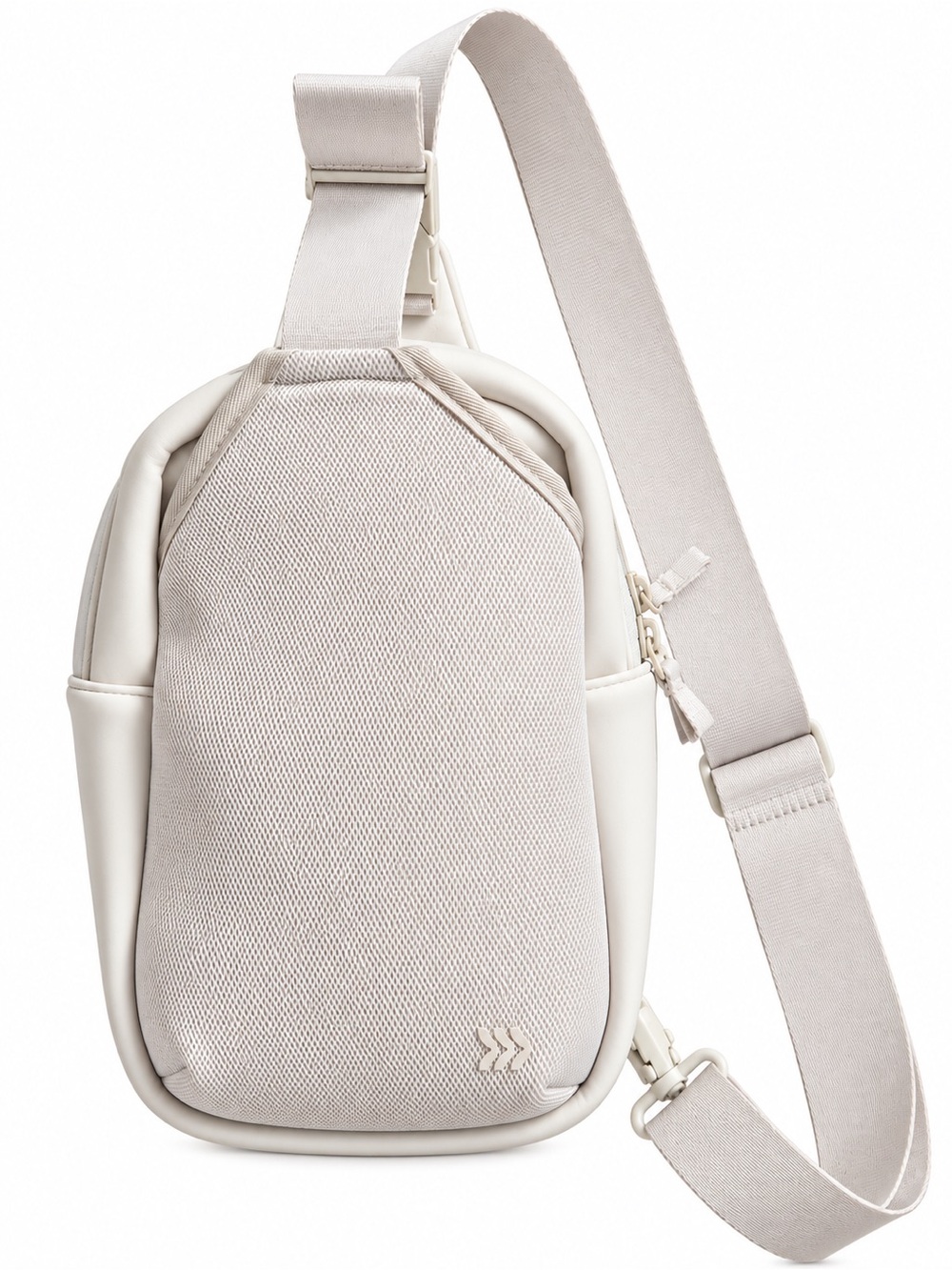 all in motion Cream Crossbody Sling Bag